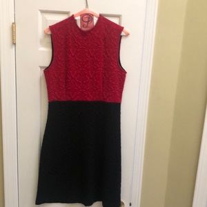 Red and black dress. Perfect for the holidays.